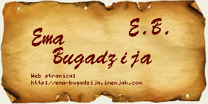Ema Bugadžija vizit kartica